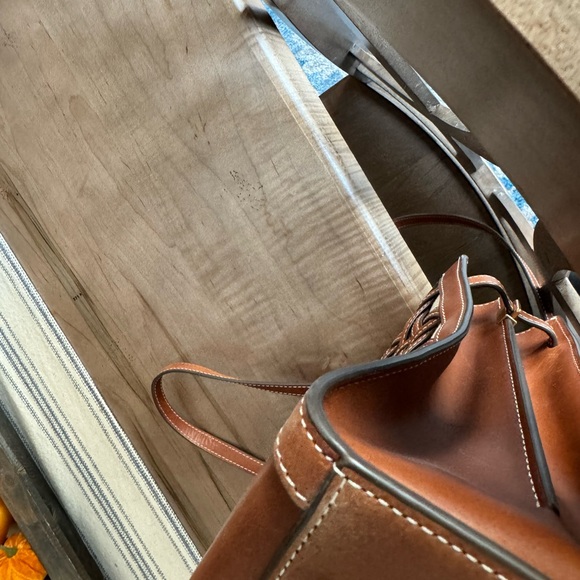 Tory Burch Walker Basket Weave Satchel 14.5” x 10.5” - Picture 3 of 10